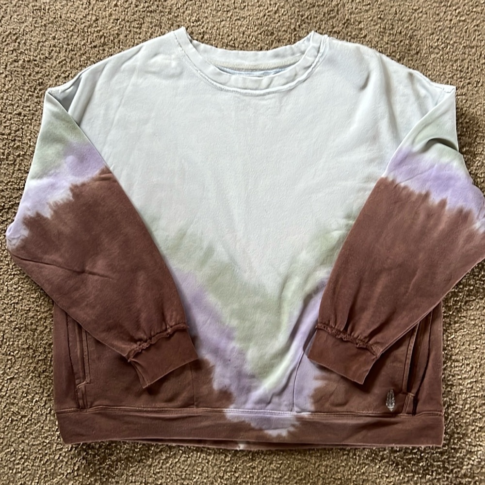 free people movement ombre tie-dye metti sweatshirt